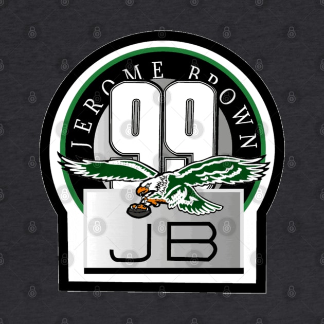 Jerome Brown Philadelphia Eagles Memorial Logo by capognad